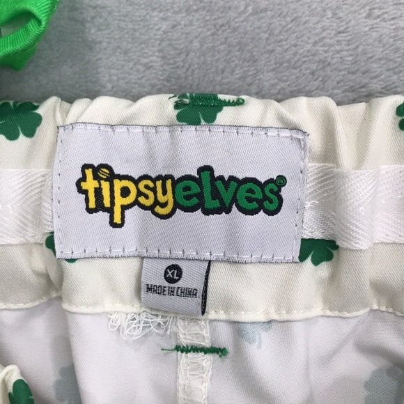 Tipsy Elves Men's Shamrock Golf Shorts Size XL  With Bonus Boxers - Picture 2 of 12